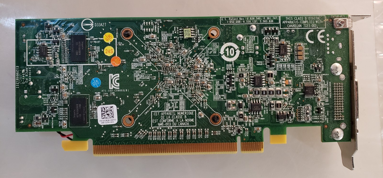 Pair of Dell AMD Radeon HD 6350 01CX3M 512MB DDR3 Graphics Card