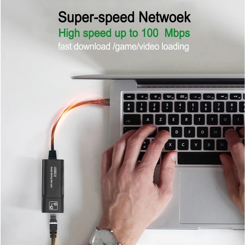 USB 3.0 Gigabit Ethernet LAN RJ45 100Mbps Network Adapter For Windows PC Mac