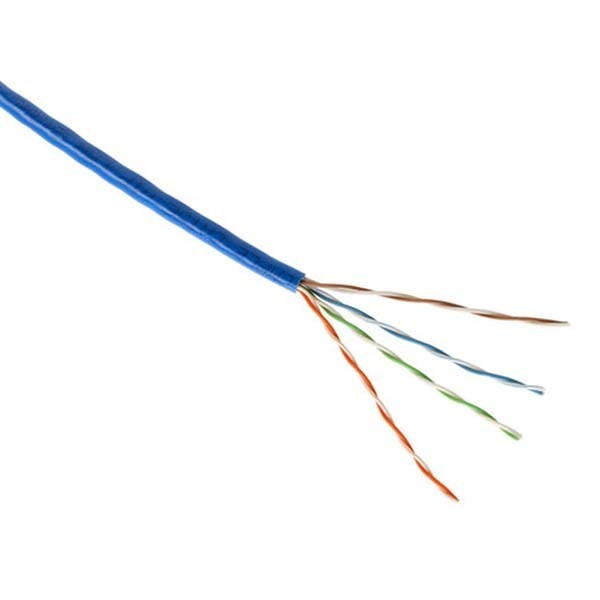 Steren 300-784BL 500′ FT CAT5E Cable Blue 350MHz UTP CM Solid Copper Conductor