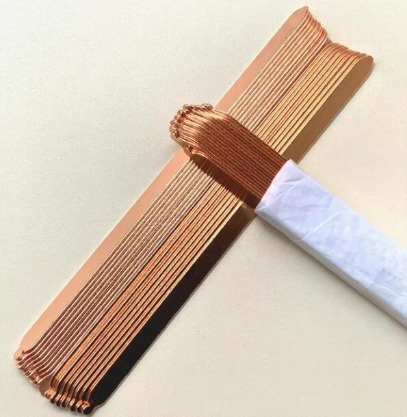 2PCS Copper Flat Heat Pipe for Cooling Laptop Heatsink DIY 9mm x 1mm * L60-200mm