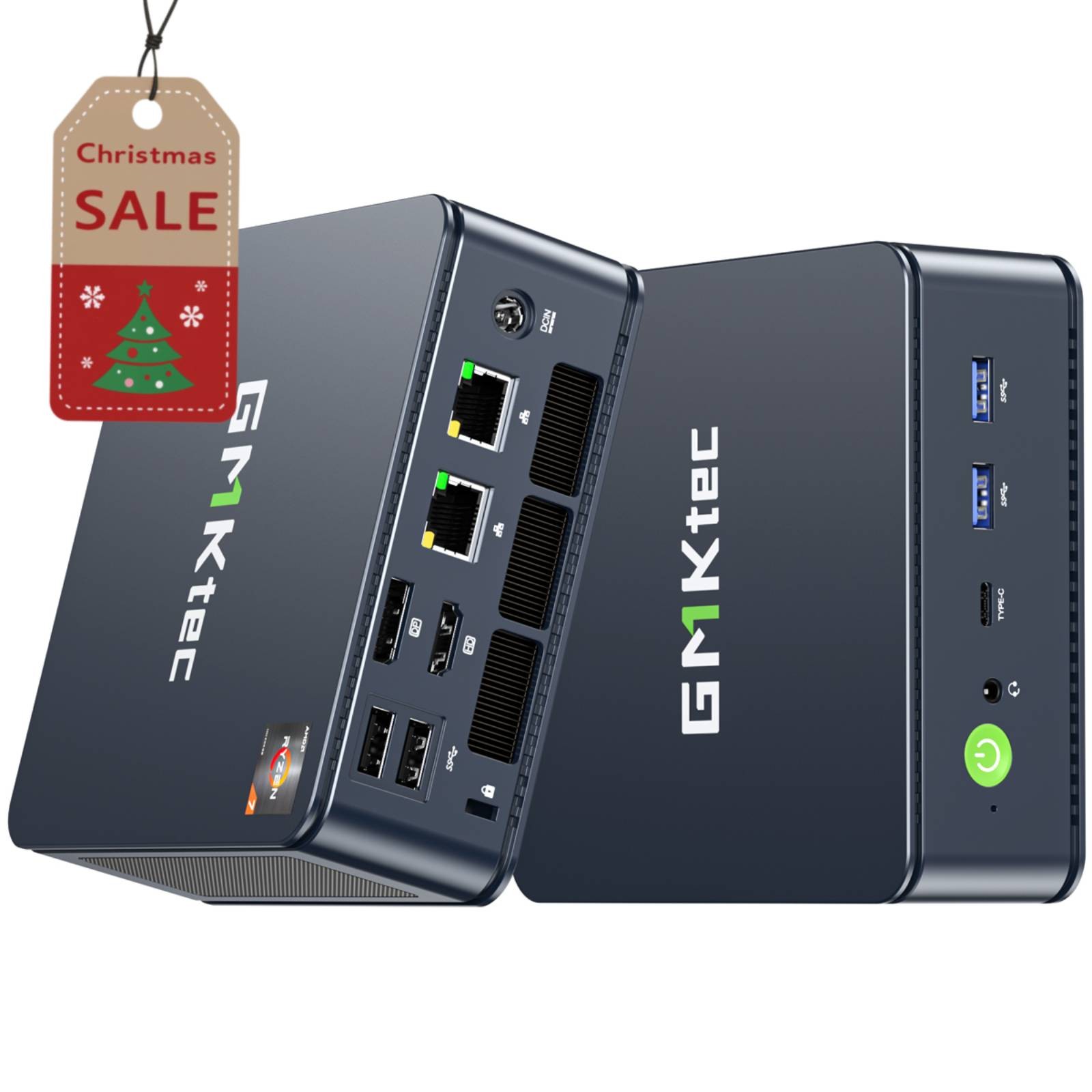 GMKtec Mini Gaming PC M5 Plus AMD Ryzen 7 5825U Up to 4.5GHz 16GB RAM 512GB SSD