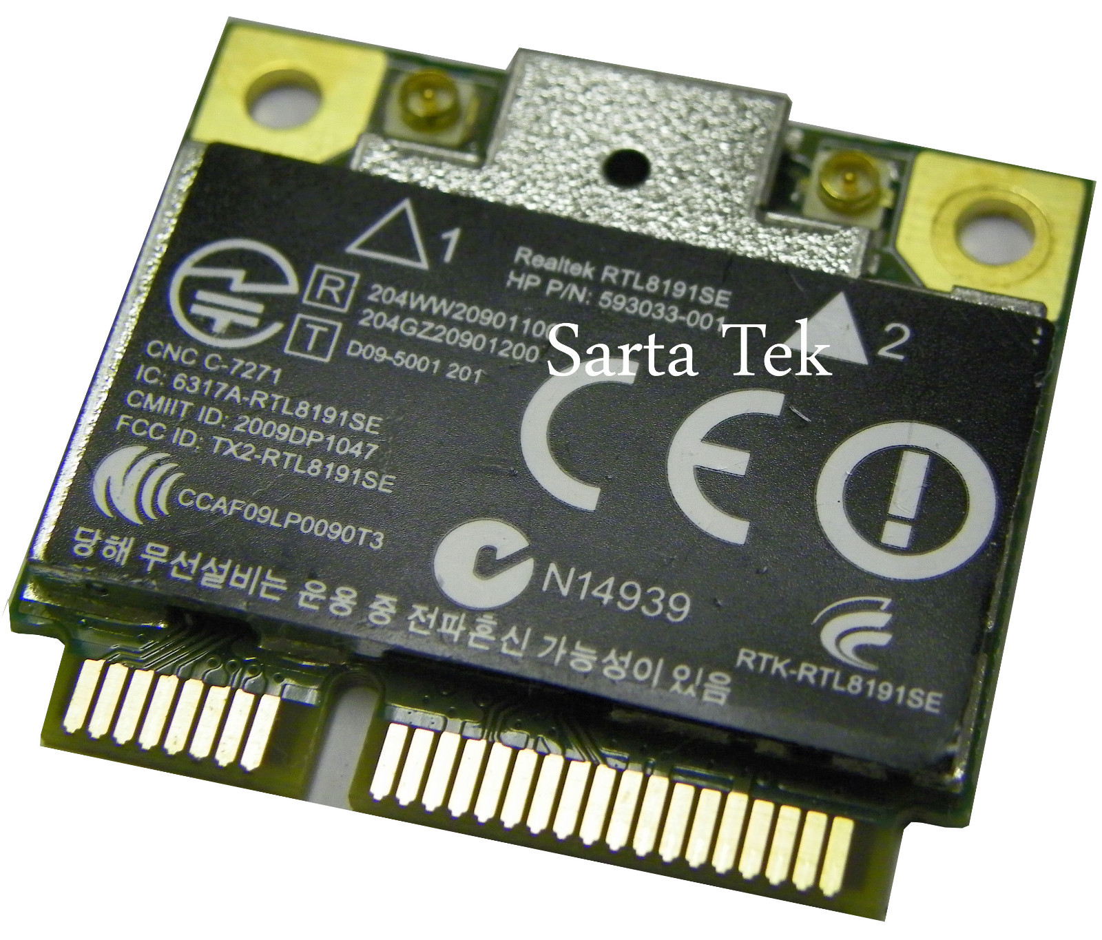 HP OEM 593533-001 RTL8191SE 802.11b/g/n WLAN PCIe Half WN6605LH