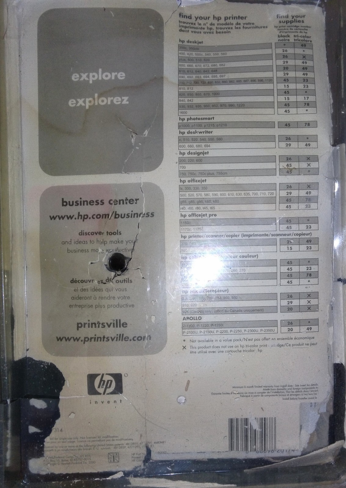 HP Inkjet Tri-Color Ink Cartridges 49 (51649A) Sealed (READ) Qty 2 Exp 11/2003