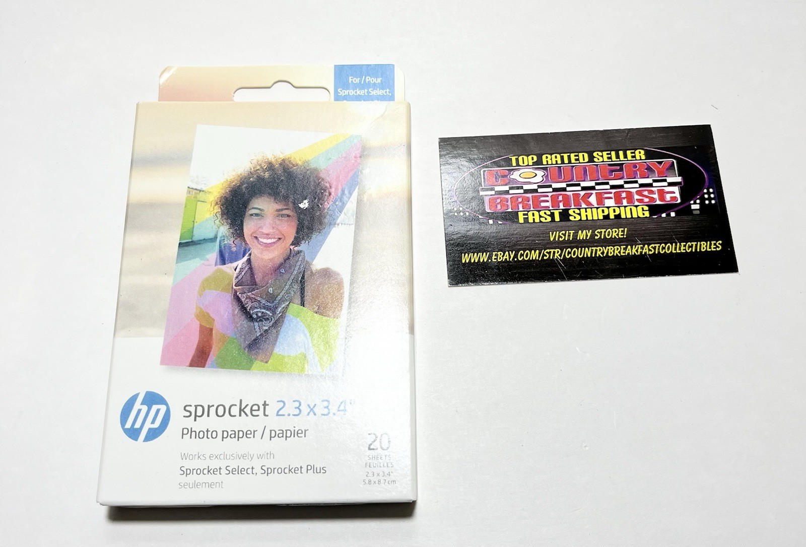 HP Sprocket Photo Paper 2.3×3.4” 20 Sheets – Brand New Factory Sealed!