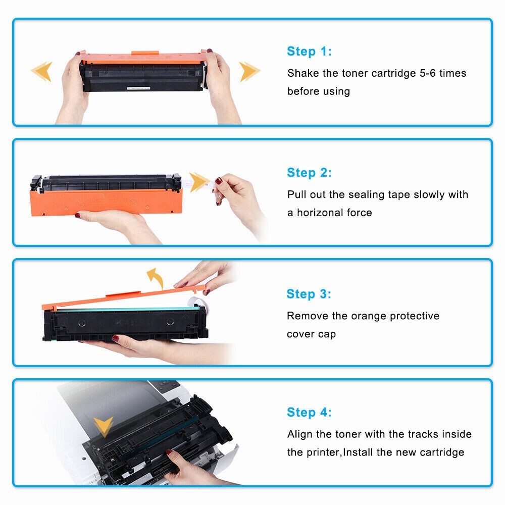 4 Pack for Samsung CLT-K504S 504S Toner SL-C1860FW SL-C1810W CLX4195FW C1810