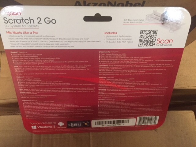 ION Scratch 2 Go DJ System for Tablets (Turn your tablet into a DJ System) NEW