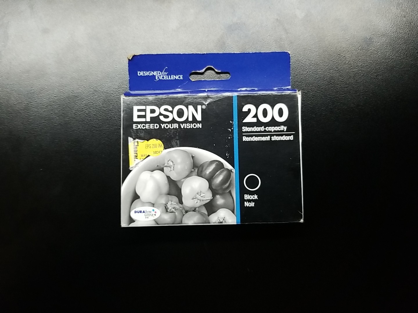 Epson T200120S DURABrite Ultra Ink Cartridge – Black – Expiration 11/2025