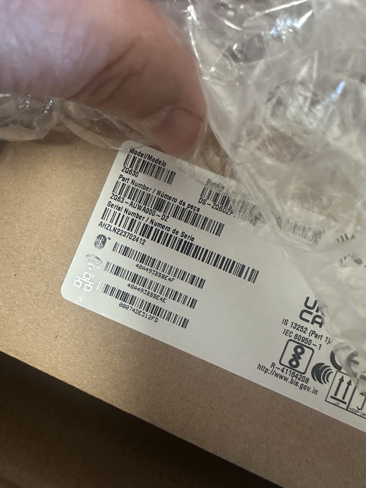 Zebra ZQ630 Direct Thermal Printers, New ZQ63-AUWA000-DZ POS Printer