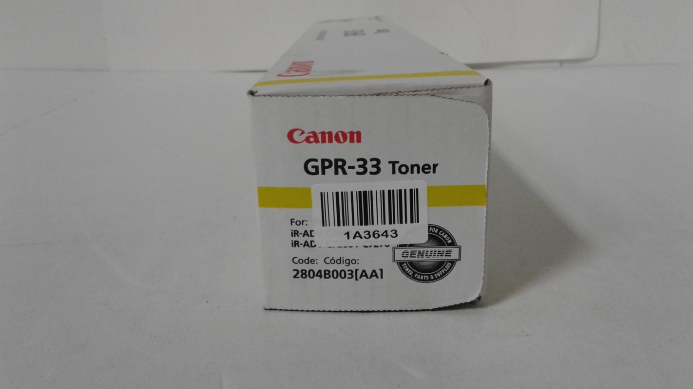 Canon GPR-33 Toner 2804B003, Yellow for Canon IR Advance C7270