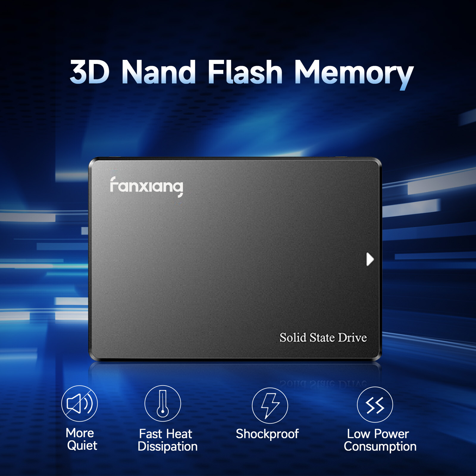 Fanxiang 512GB 2.5” SATA III SSD 560MB/s Internal Solid State Drive For Mac PC