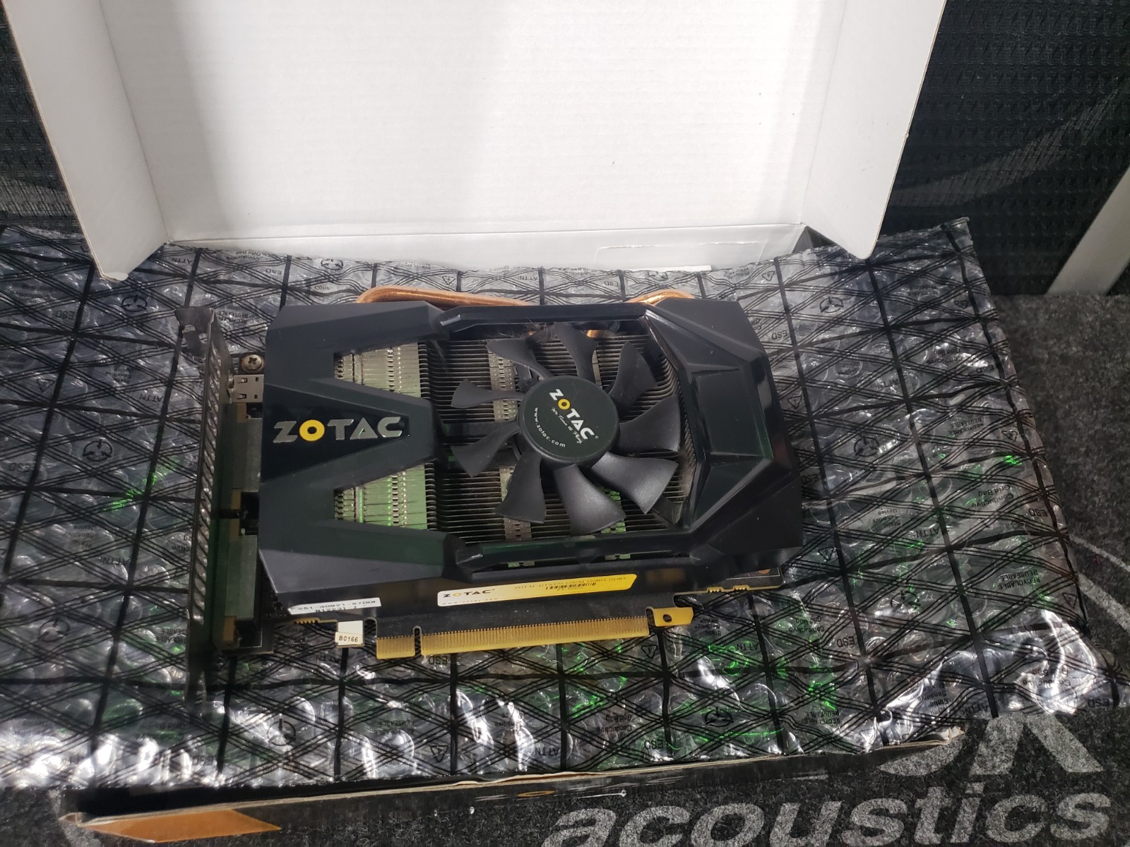ZOTAC GTX 570 1.28 Gigabytes DDR5 320Bit ZT-5024 used untested sold as-is