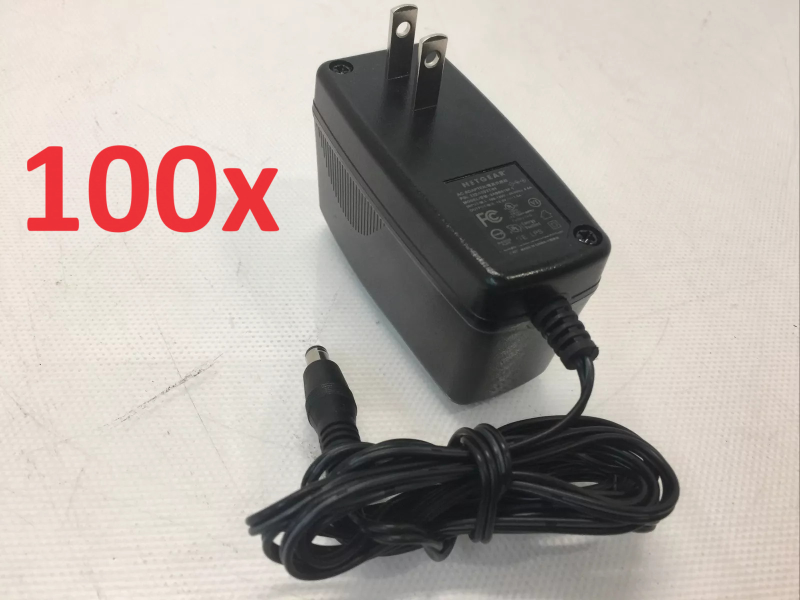 Lot 100 – NETGEAR 12V 1.5A AC ADAPTER 2ABB018F 332-10927-01 Power Supply 5.5mm