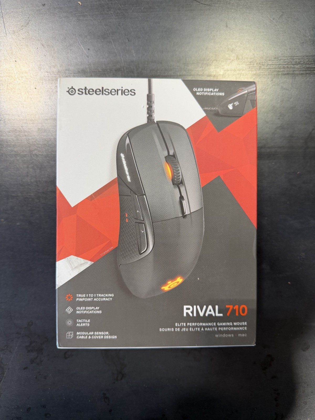 SteelSeries Rival 710 Gaming Mouse, NEW Sealed, OLED Display (Discontinued)
