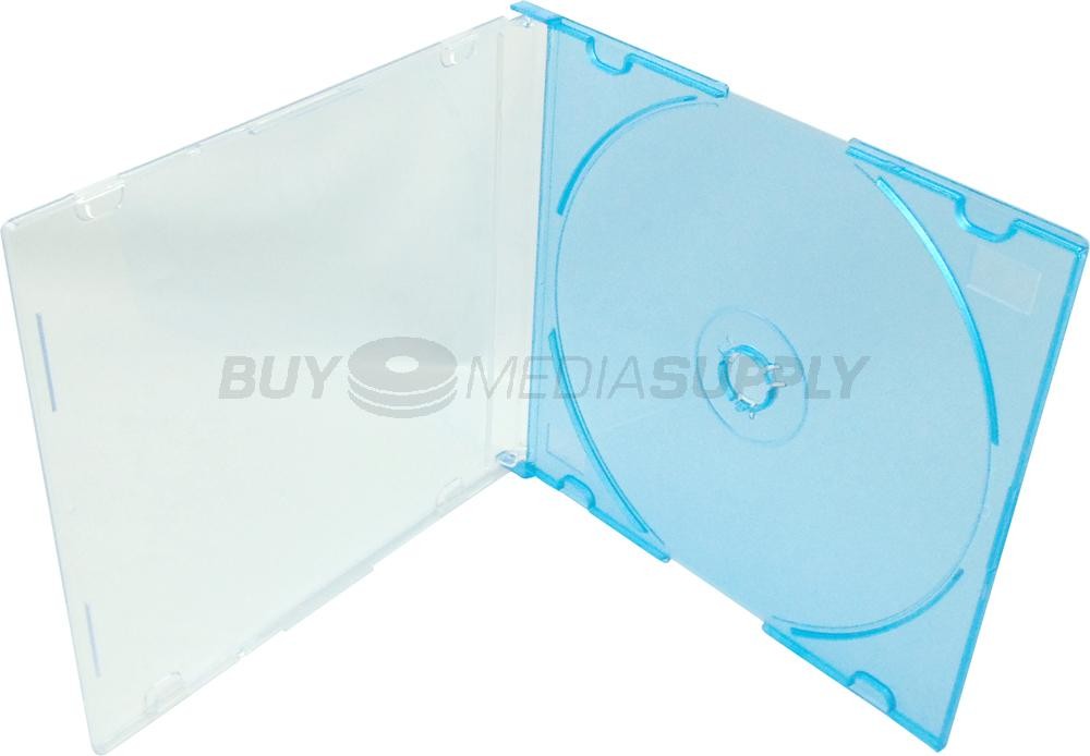 5.2mm Slimline Blue Color 1 Disc CD Jewel Case Lot