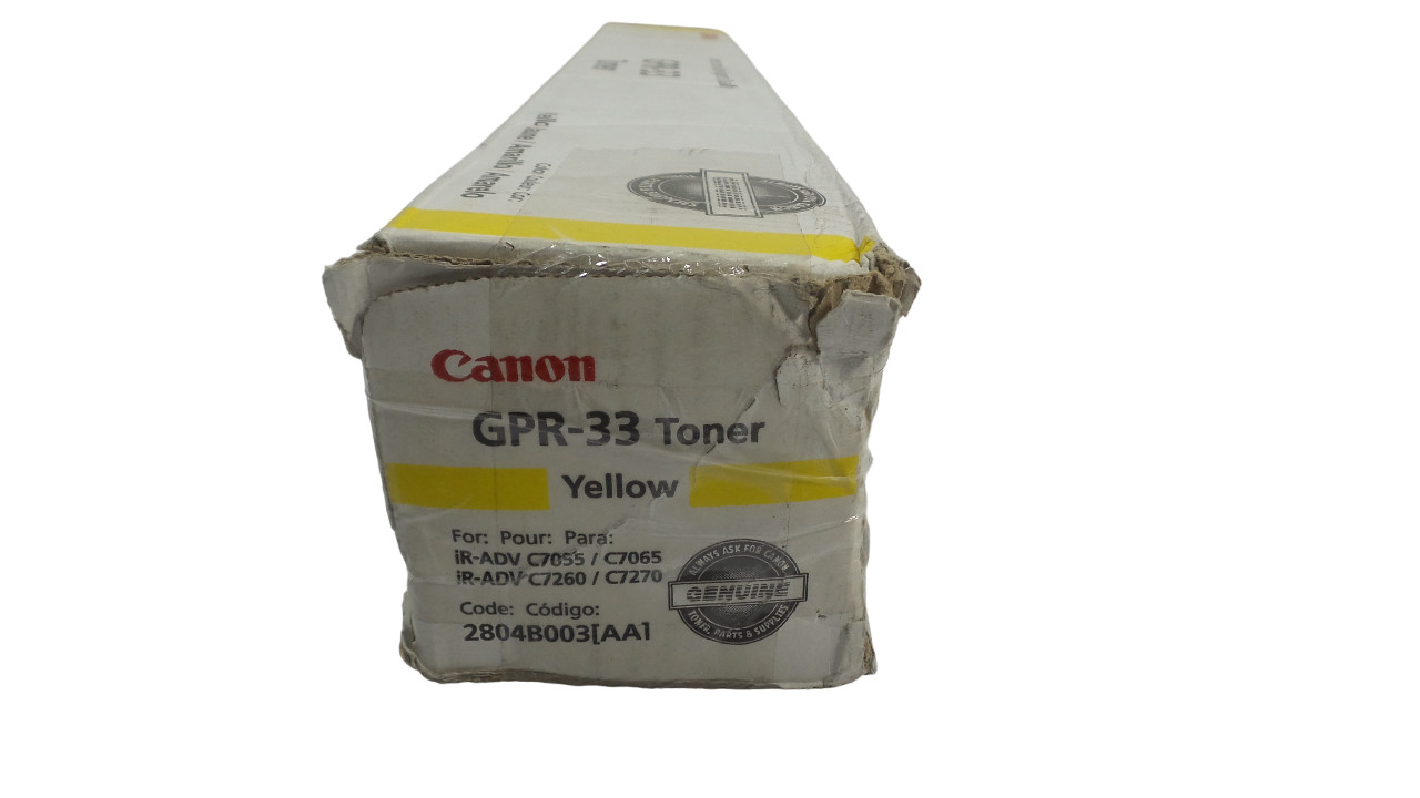 Genuine Canon GPR-33 Yellow Toner 2804B003[AA] – Free shipping