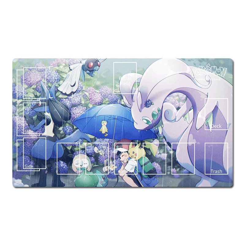 Pokemon Duel Playmat Lucario Goodra TCG CCG Pad Trading Card Game Mat Mousepad