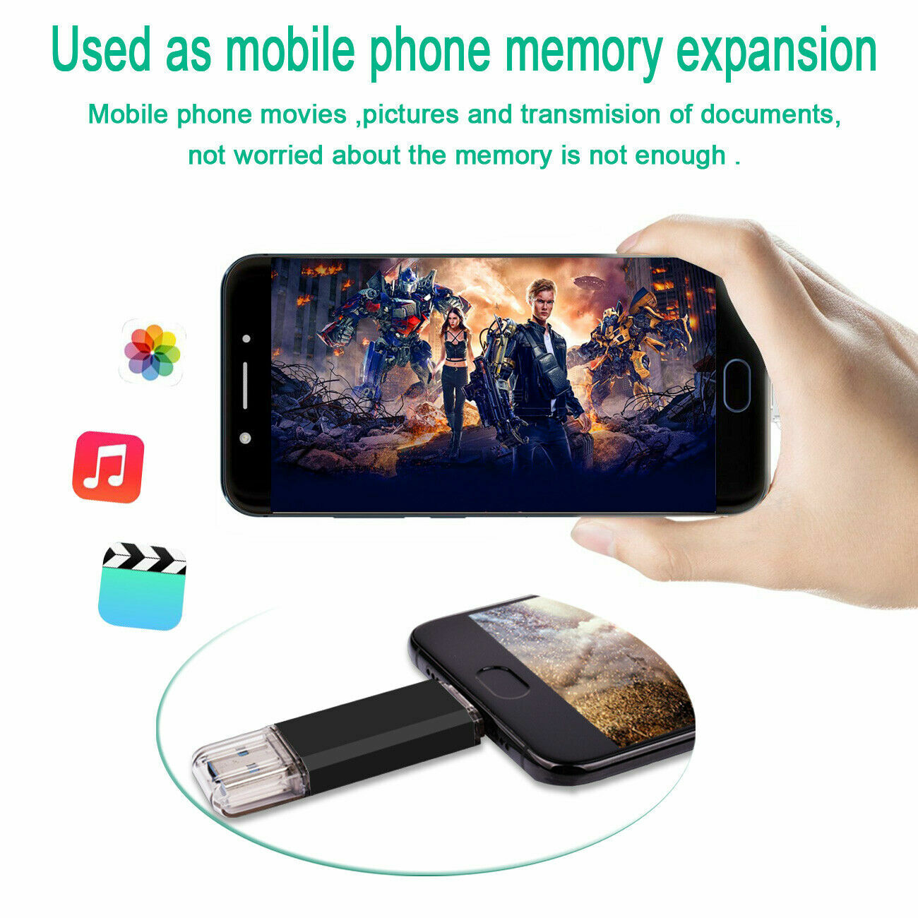 TYPE-C OTG 2 in 1 USB Memory Photo Stick Flash Pen Drive Android Samsung PC Mac