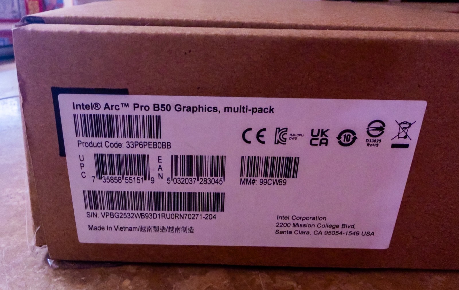 Intel Arc Pro B50 Graphics Card With 16GB GDDR6 Memory