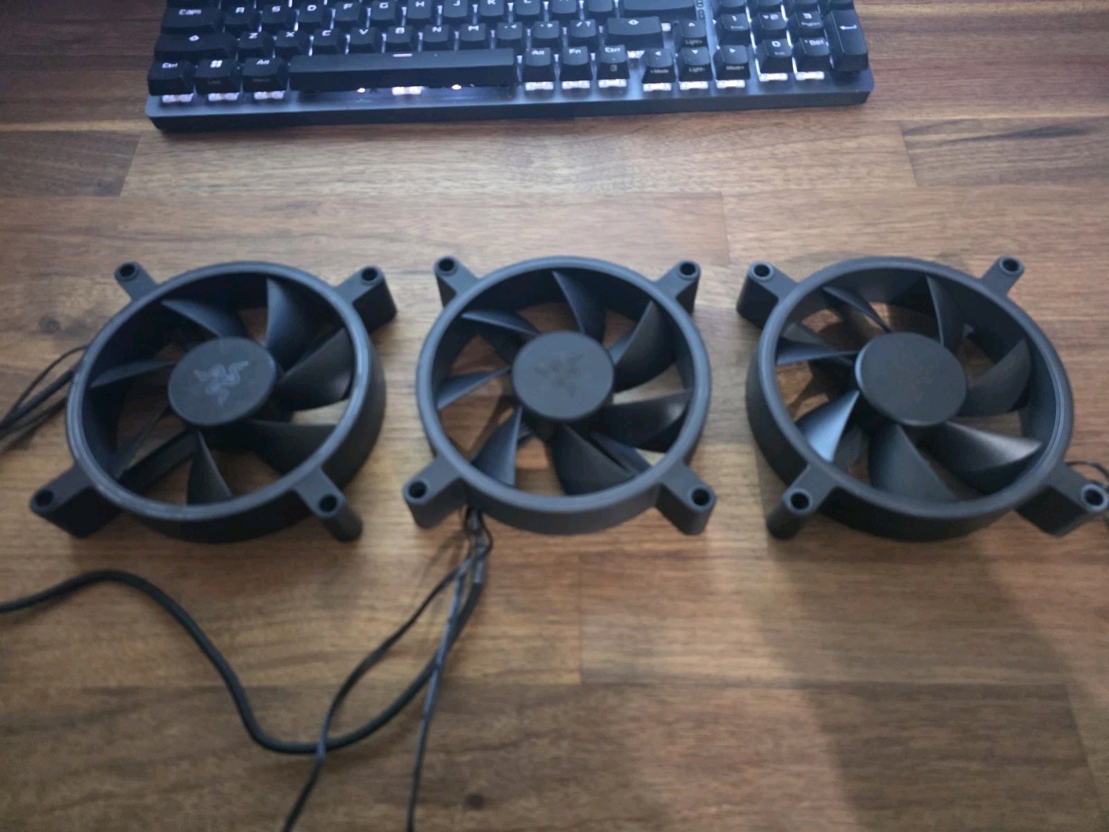 Razer Kunai Chroma 120mm 2200RPM Max ARGB and PWM Hydraulic Case Fans (3 Fans)