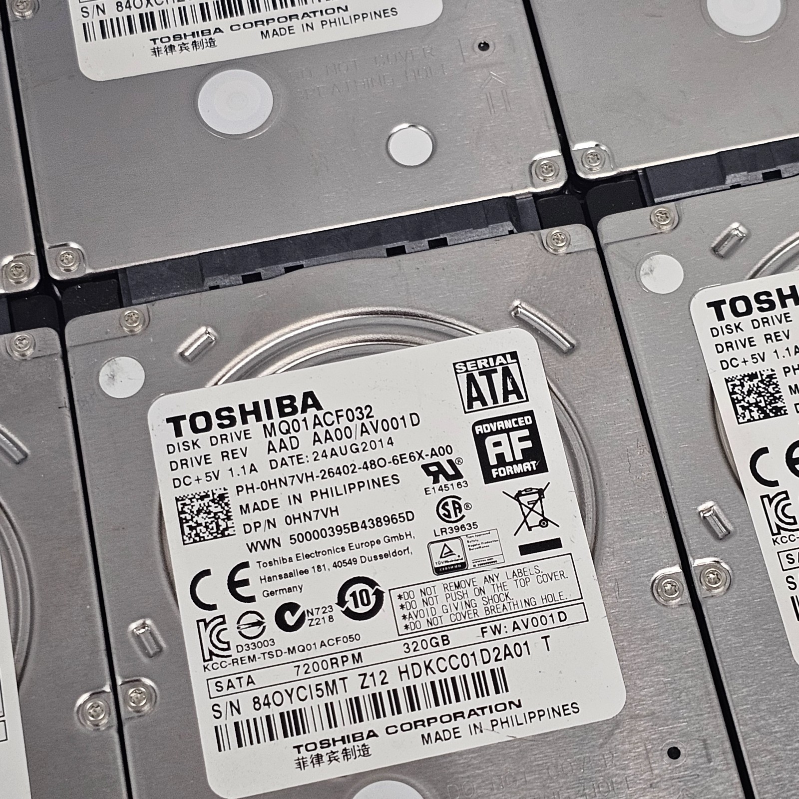 Toshiba HDD 320GB MQ01ACF032 2.5″ 7200 RPM SATA III Laptop Hard Drive