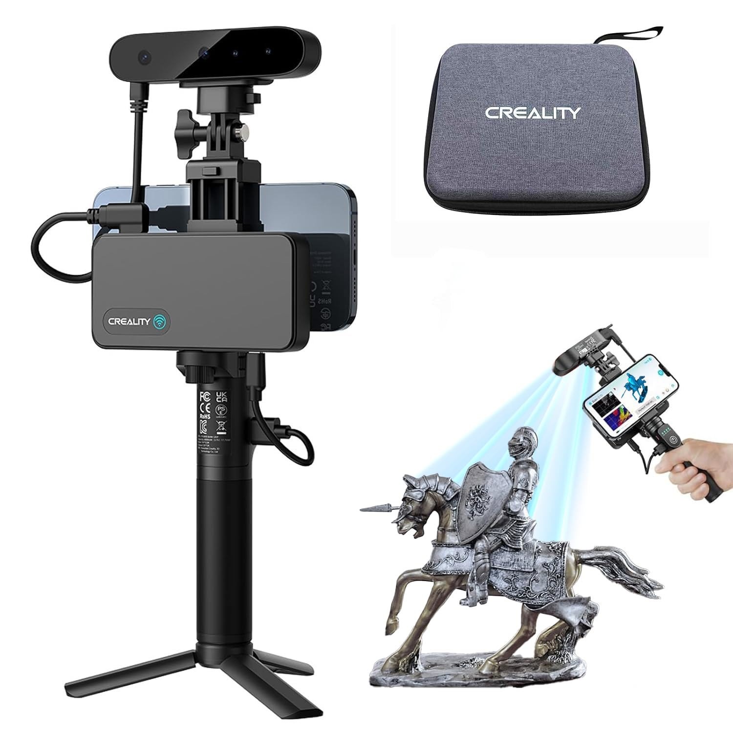 Creality CRScan Ferret Pro Wireless 3D Scanner 0.1mm Accuracy Full-Color Capture