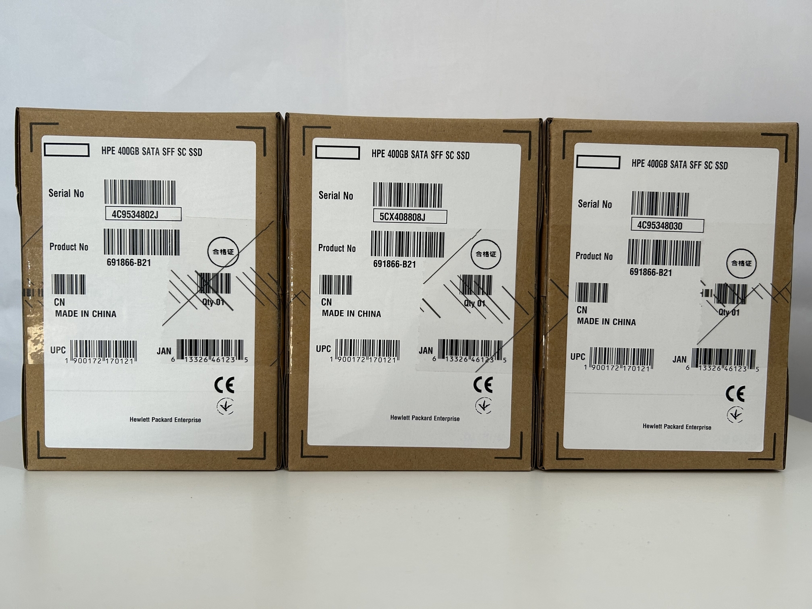 HPE 400GB 691866-B21 692166-001 6G HP MLC SATA SFF SC SSD NEW