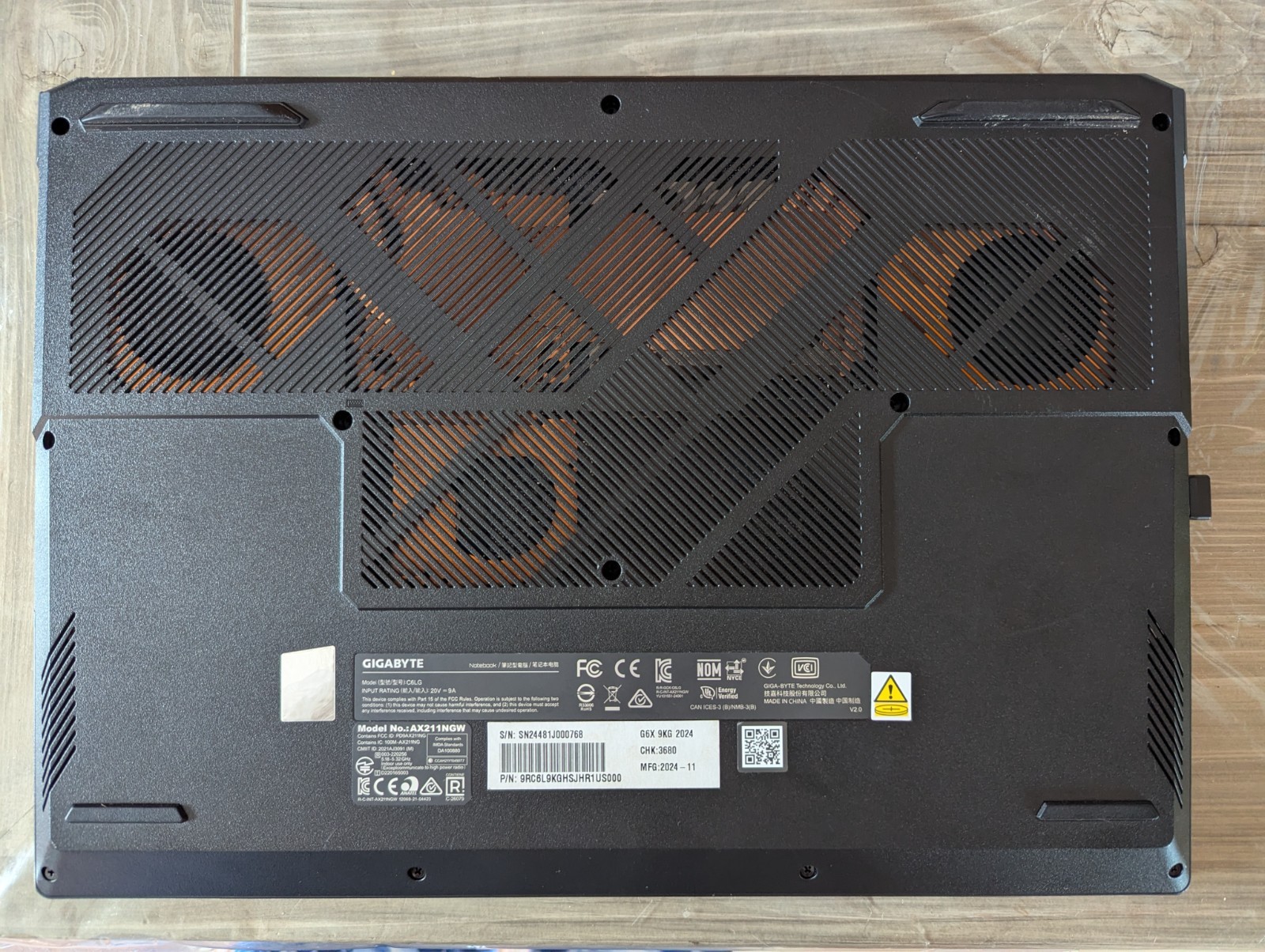 Barely Used Black Gigabyte Notebook6 C6LG 13th Gen Intel(R) Core(TM) i7-13650HX