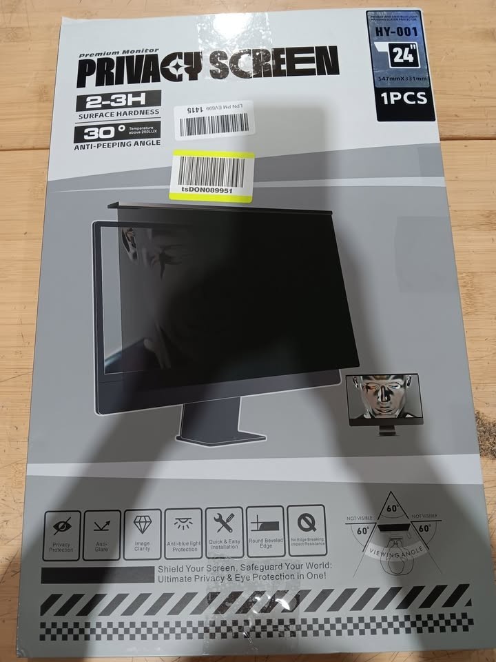 New-JEEETINTX Magnetic Computer Privacy Screen Filter 24″ for Frameless Monitor
