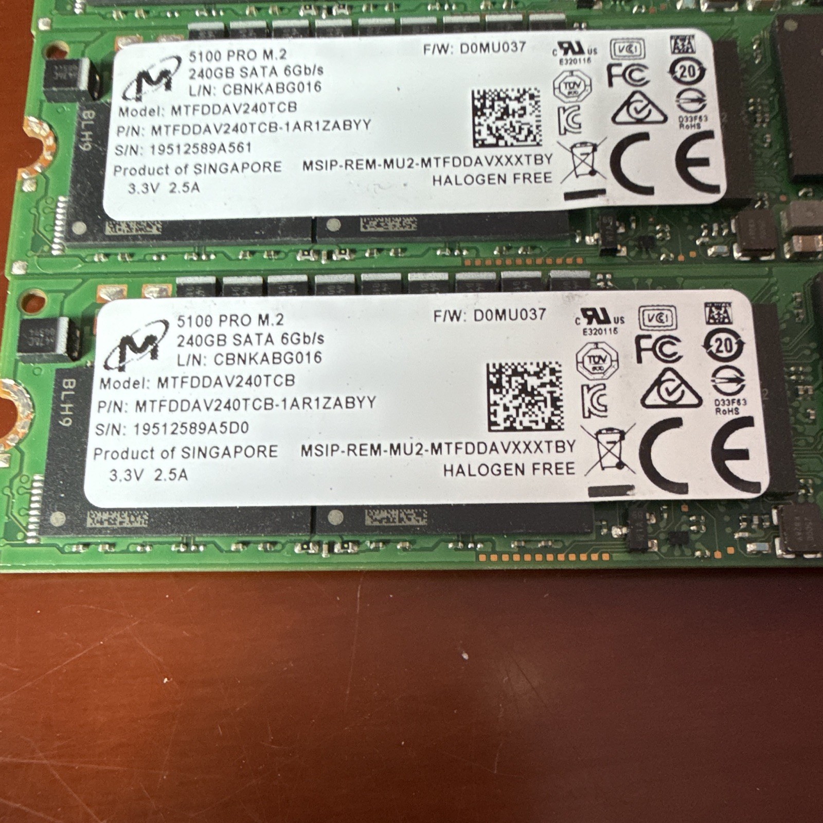 Micron 5100 PRO 240GB SATA III Internal SSD 6Gbps MTFDDAV240TCB