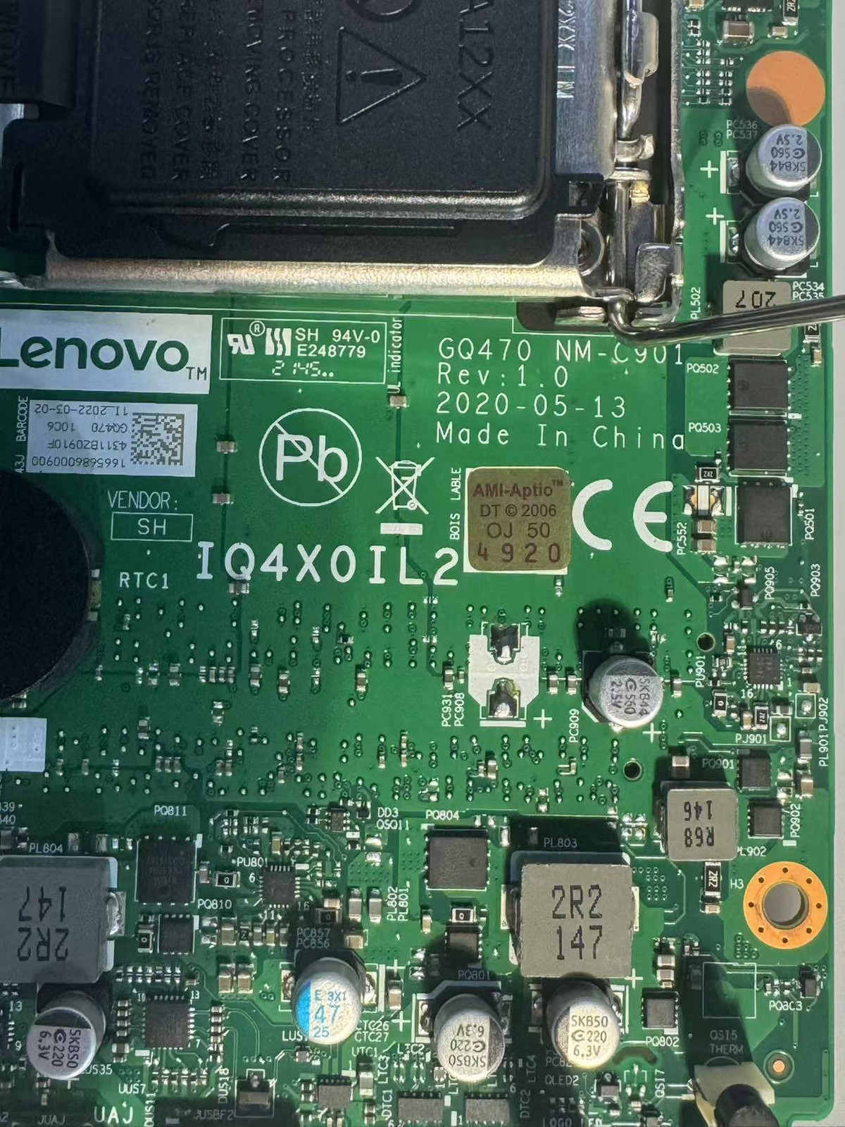 For Lenovo ThinkStation P340 M90q Tiny6 Motherboard 5B20U54383 IQ4X0IL2