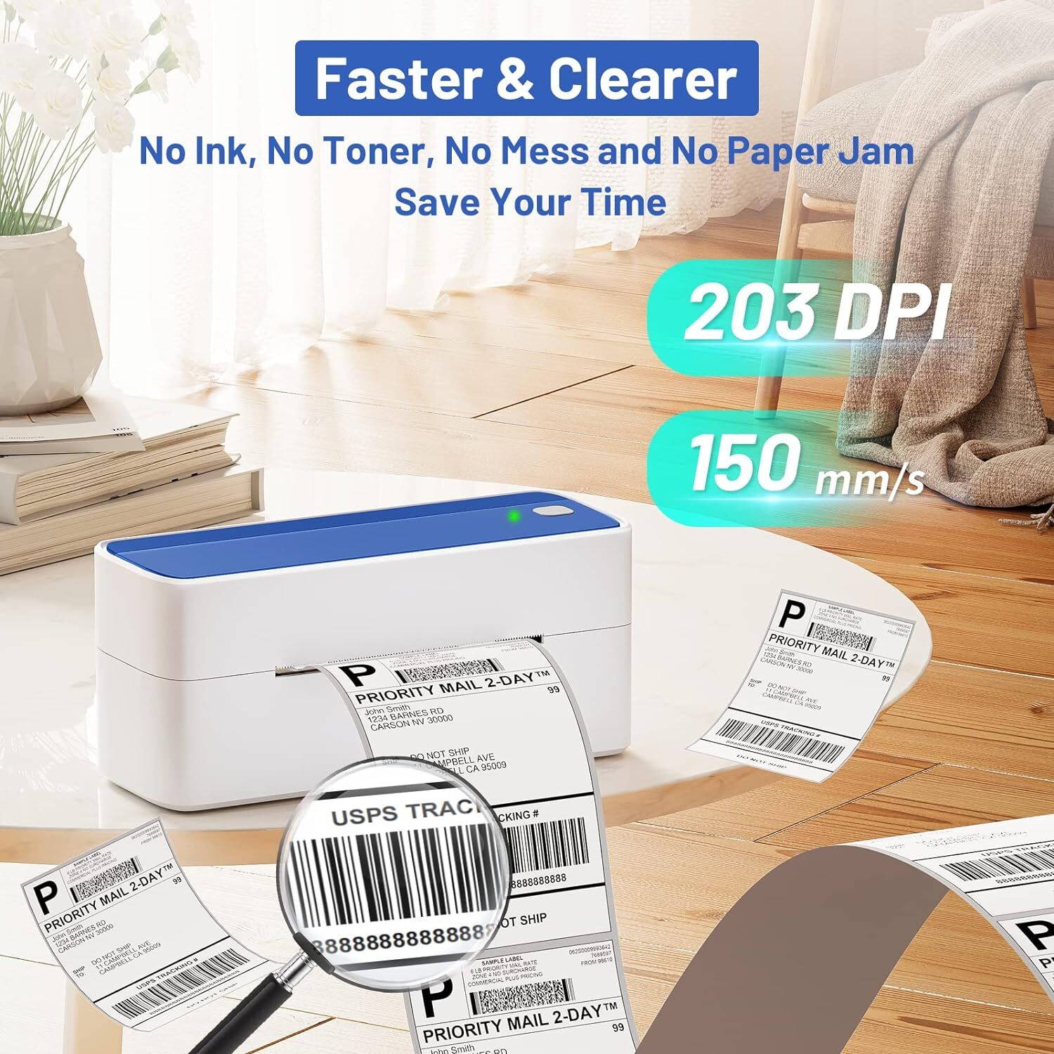 Shipping Label Maker Bluetooth Thermal Address Label Printer eBay Amazon UPS LOT