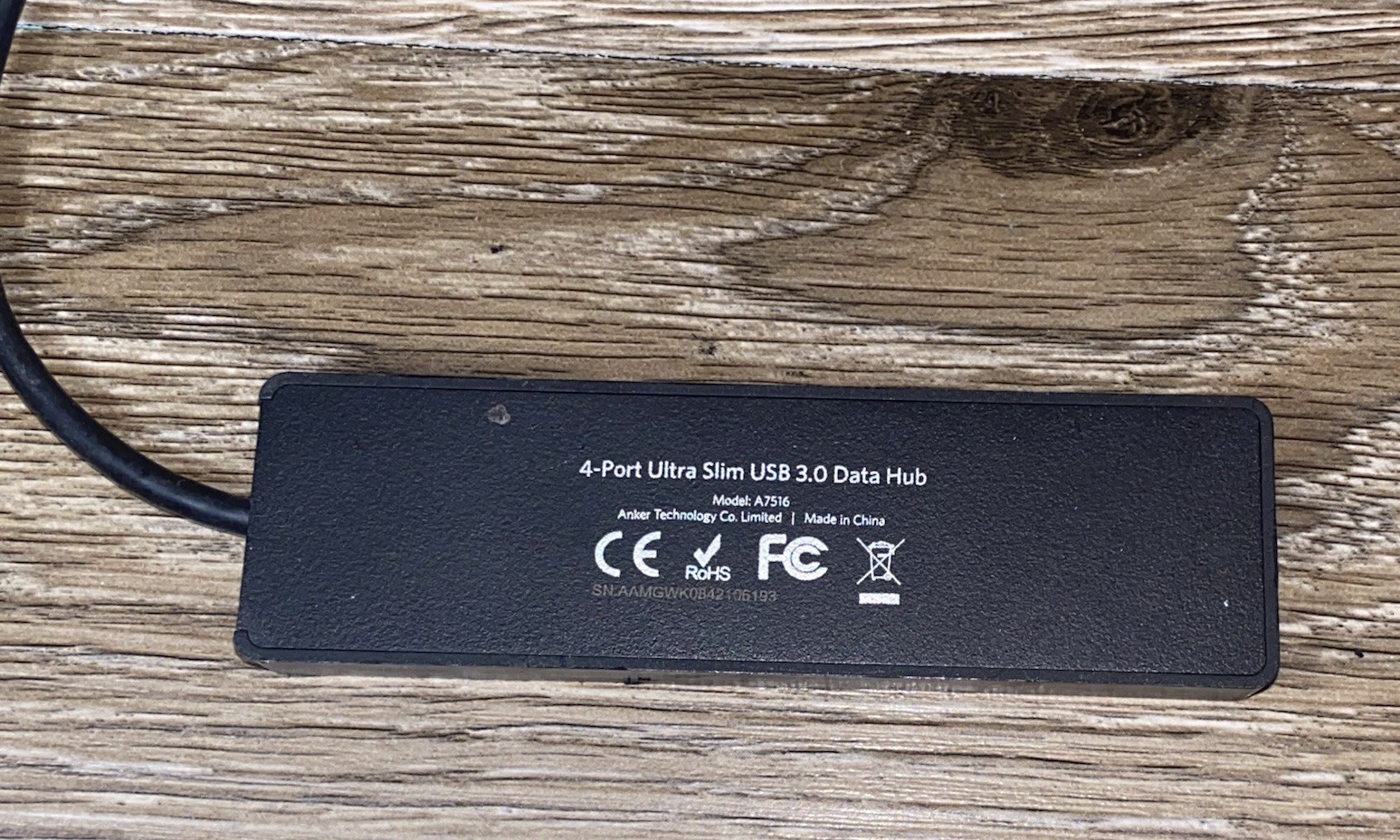 ANKER A7516 4-Port Ultra Slim USB 3.0 Data Hub