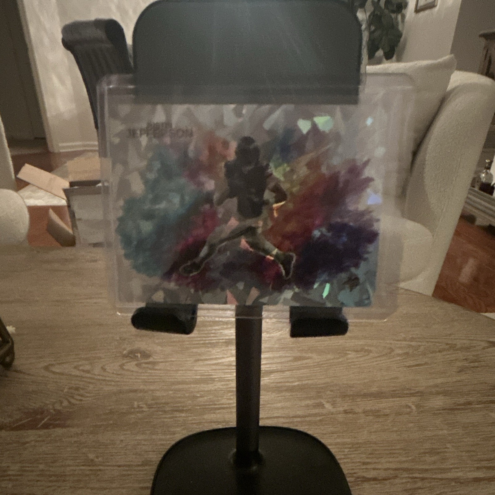 Black Adjustable Desktop Stand for Tablet/eReader, Tabletop Holder Mount