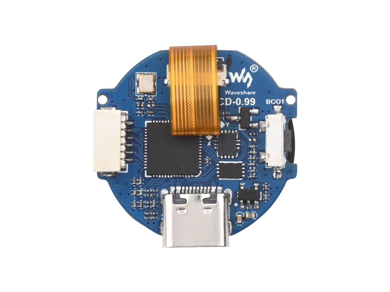 Waveshare RP2040 MCU Board 0.99inch Round LCD Accelerometer Gyroscope Sensor