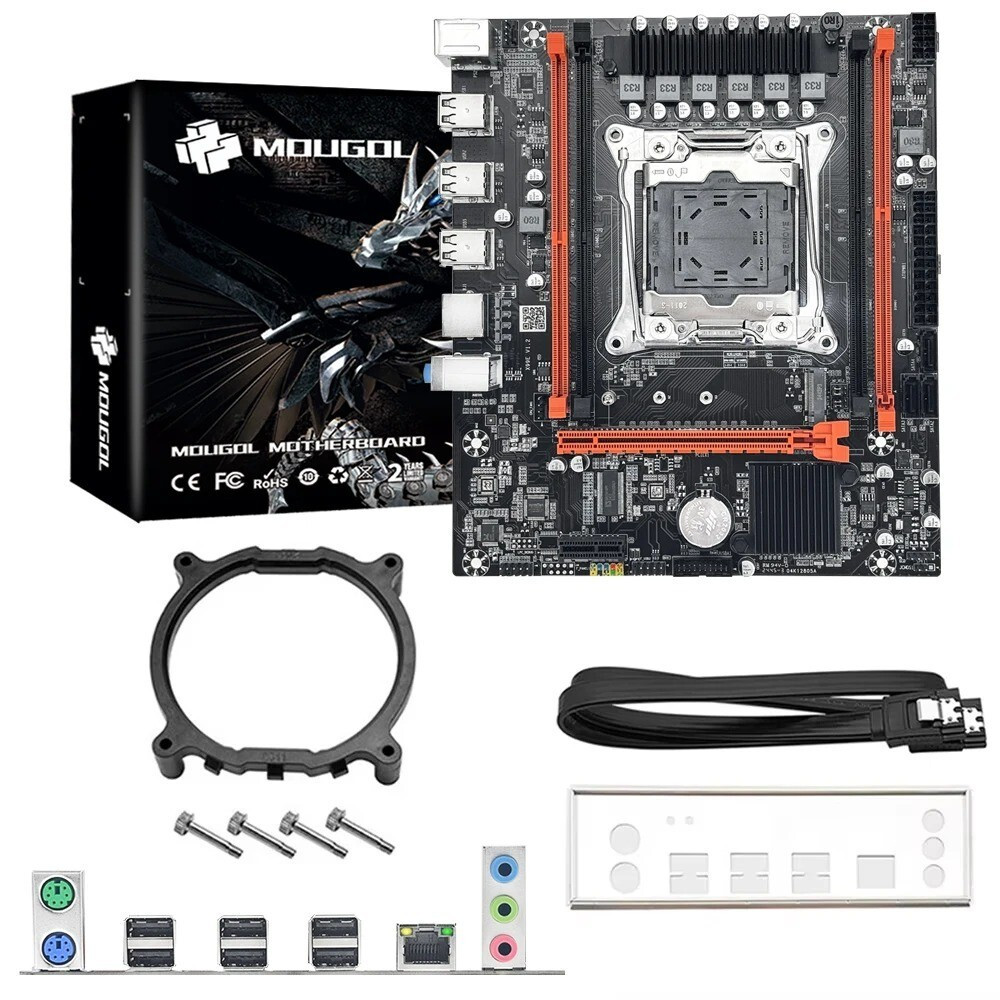 MOUGOL X99 Gaming Motherboard Kit Xeon E5-2680 V4 8GB DDR4 2133MHz ECC M.2 NVME