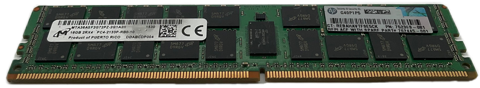 Micron 16GB PC4-2133P-RB0 (1x16GB) DDR4 ECC RDIMM Server RAM