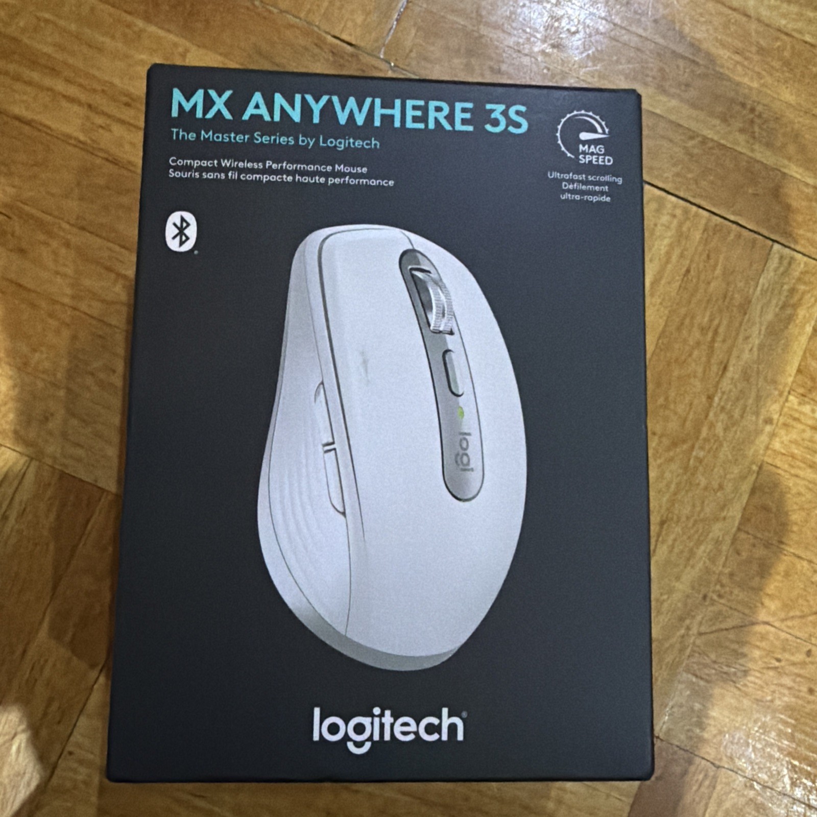 Brand New Sealed Logitech MX ANYWHERE 3S Wireless Mouse Pale Gray Mac Compatible