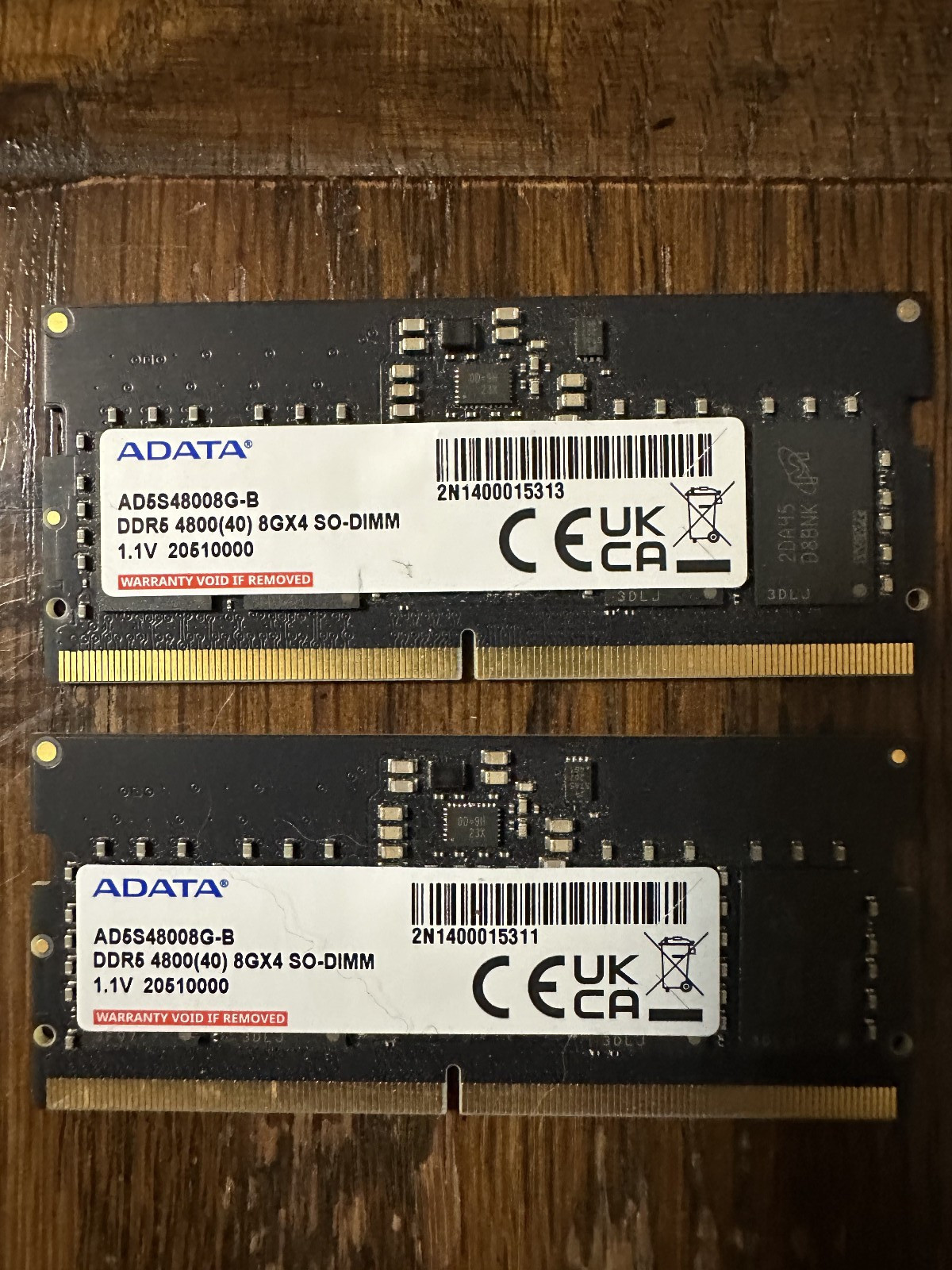 Adata 8GB DDR5 4800MHz Memory Module AD5S48008G-B