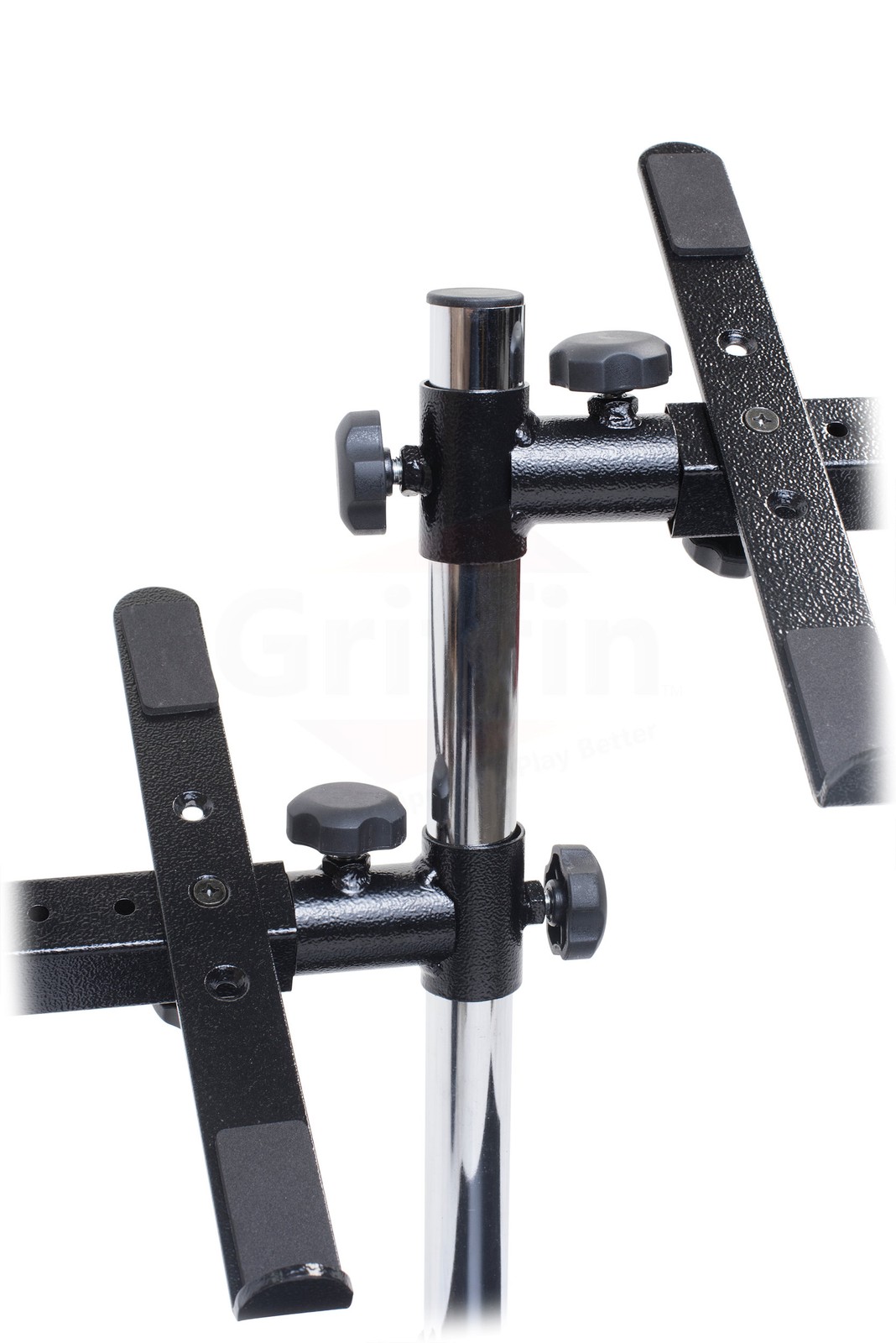 Double DJ Laptop Stand – 2 Tier PA Equipment PC Table Monitor CD Player Speakers
