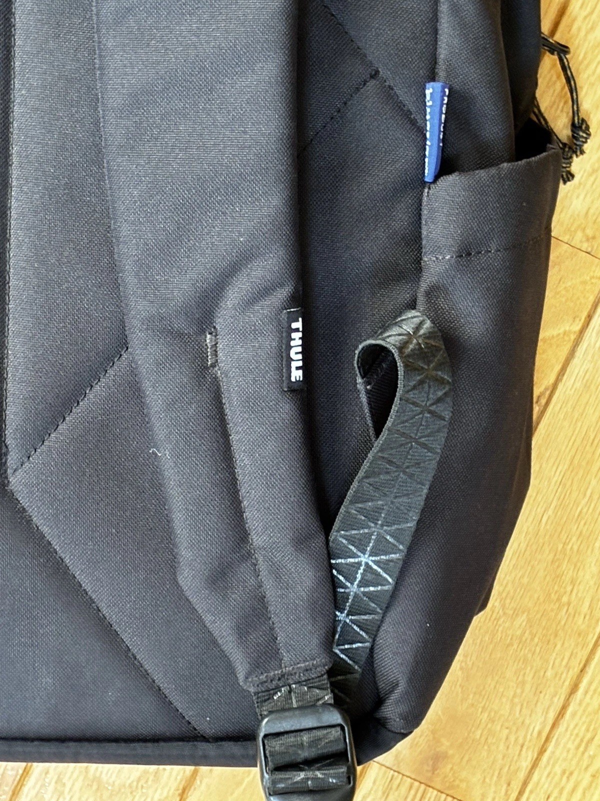 Thule Sweden Backpack Black Softshell Geometric Lined Padded, Laptop Compartment