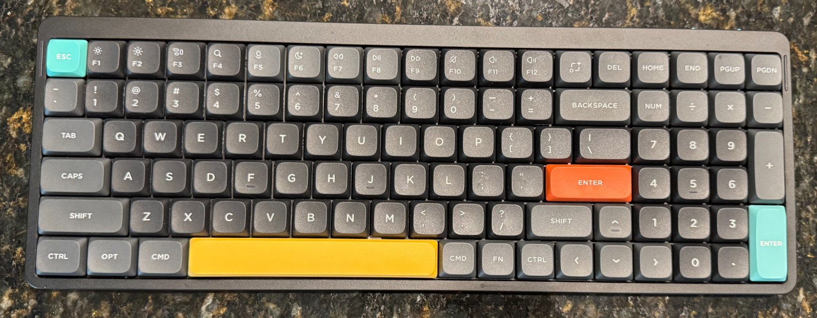 NuPhy Air96 V2 Wireless Mechanical Keyboard w/ Walnut Wood Wrist Rest