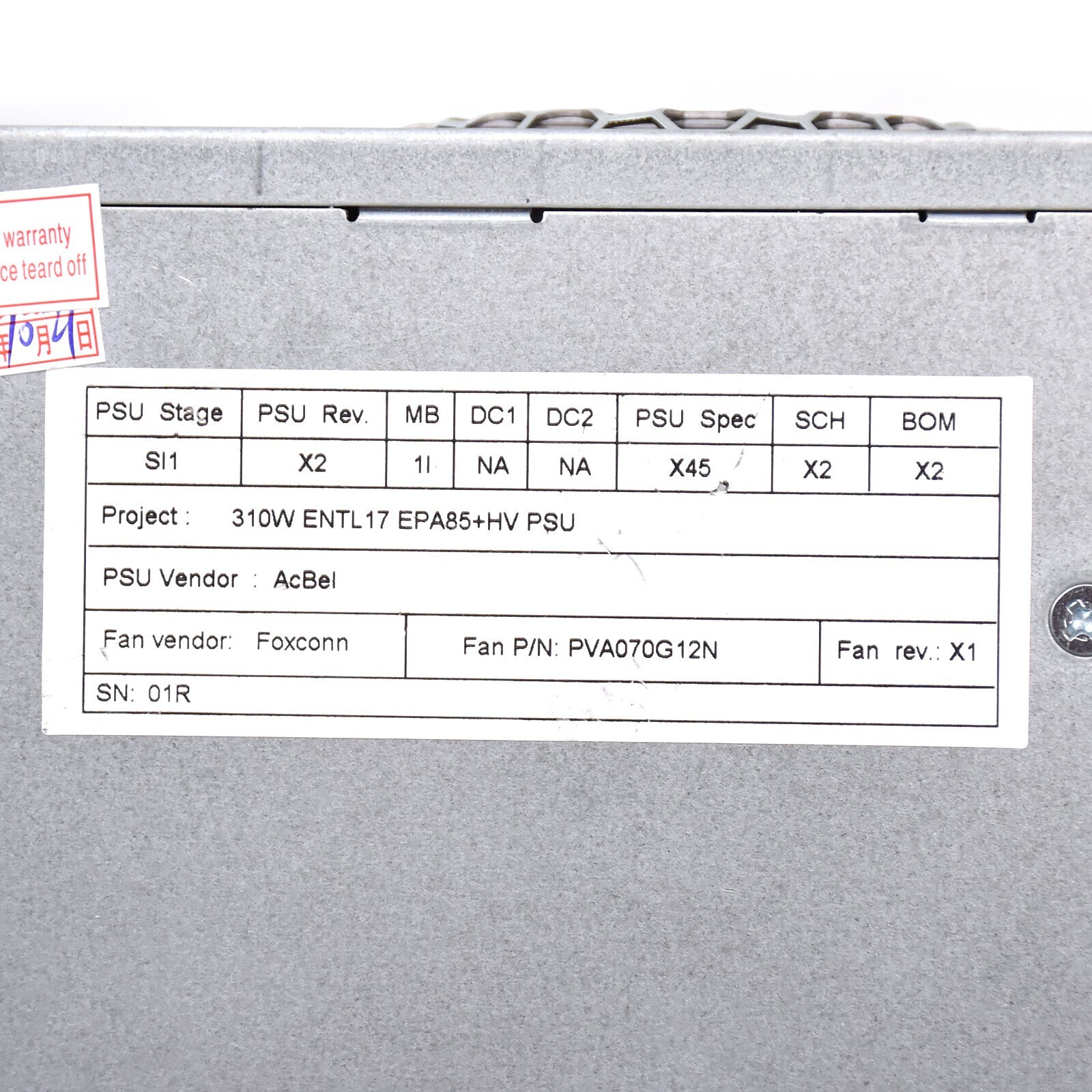 For HP 280 288 800 600 G3 MT Power Supply PCG007 901772-001 002 003 004 310W