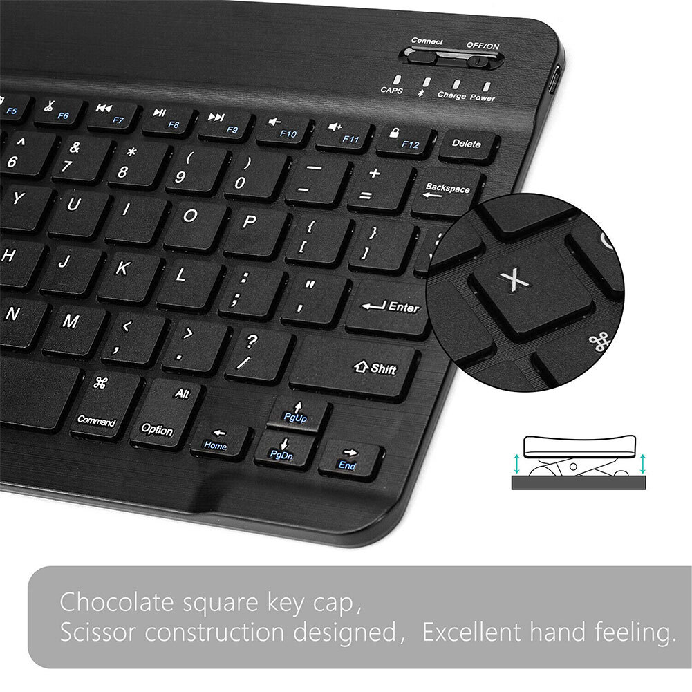 For Apple iPad iPhone Android Window 10″ Universal Keypad Slim Wireless Keyboard