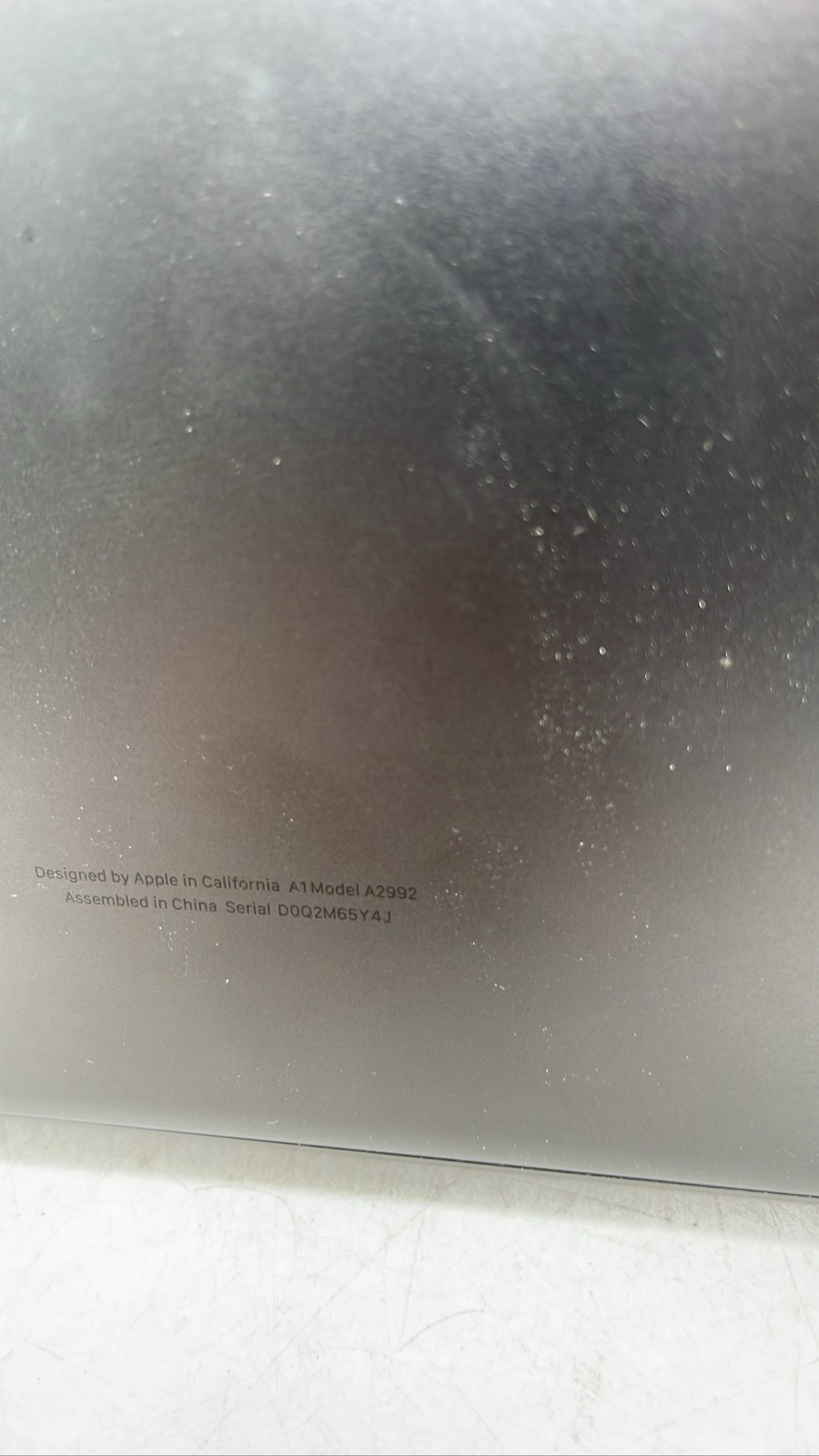 Apple MacBook Pro A2992 2023 Not Working Bent Chassis For Parts Or Repair