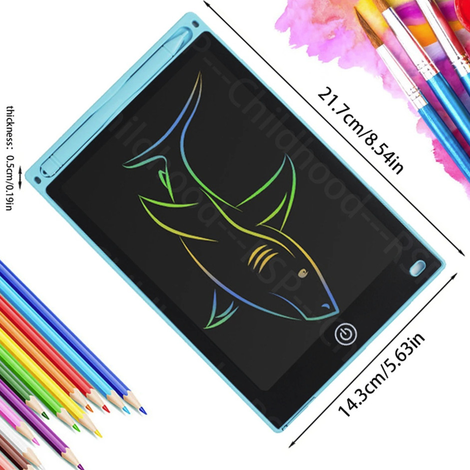 1pc 8.5 Inch LCD Writing Tablet Kids Drawing Board With Stylus – NEW