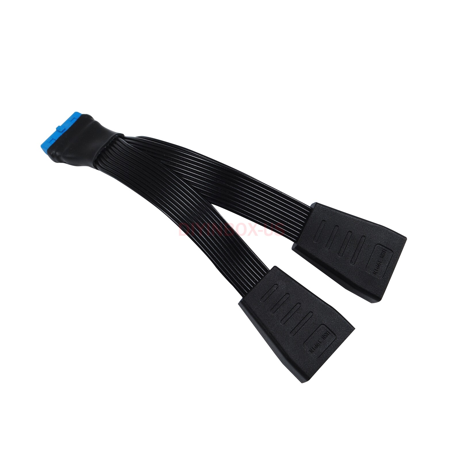 Motherboard Mainboard 1 to 2 Power Splitter Cable 19-Pin to USB 3.0 20-Pin 15cm
