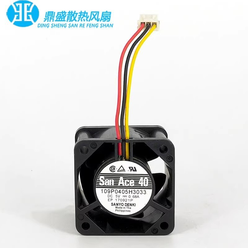 Sanyo 109P0405H3033 4028 DC5V 0.68A 4CM 3-Pin High Airflow Cooling Fan