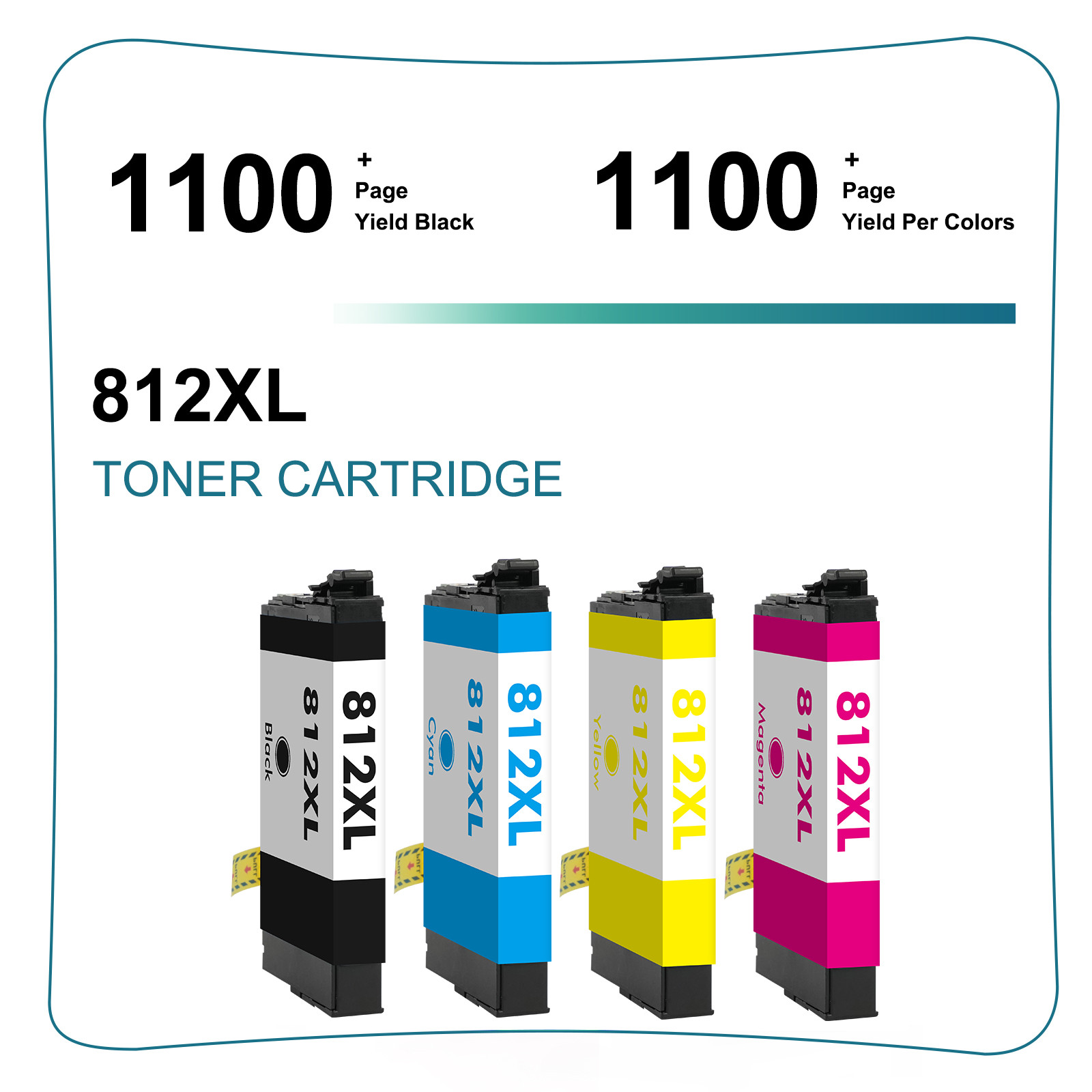 812XL T812XL Ink Cartridges For Epson WorkForce WF-7840 WF-7820 WF-7310 EC-C7000