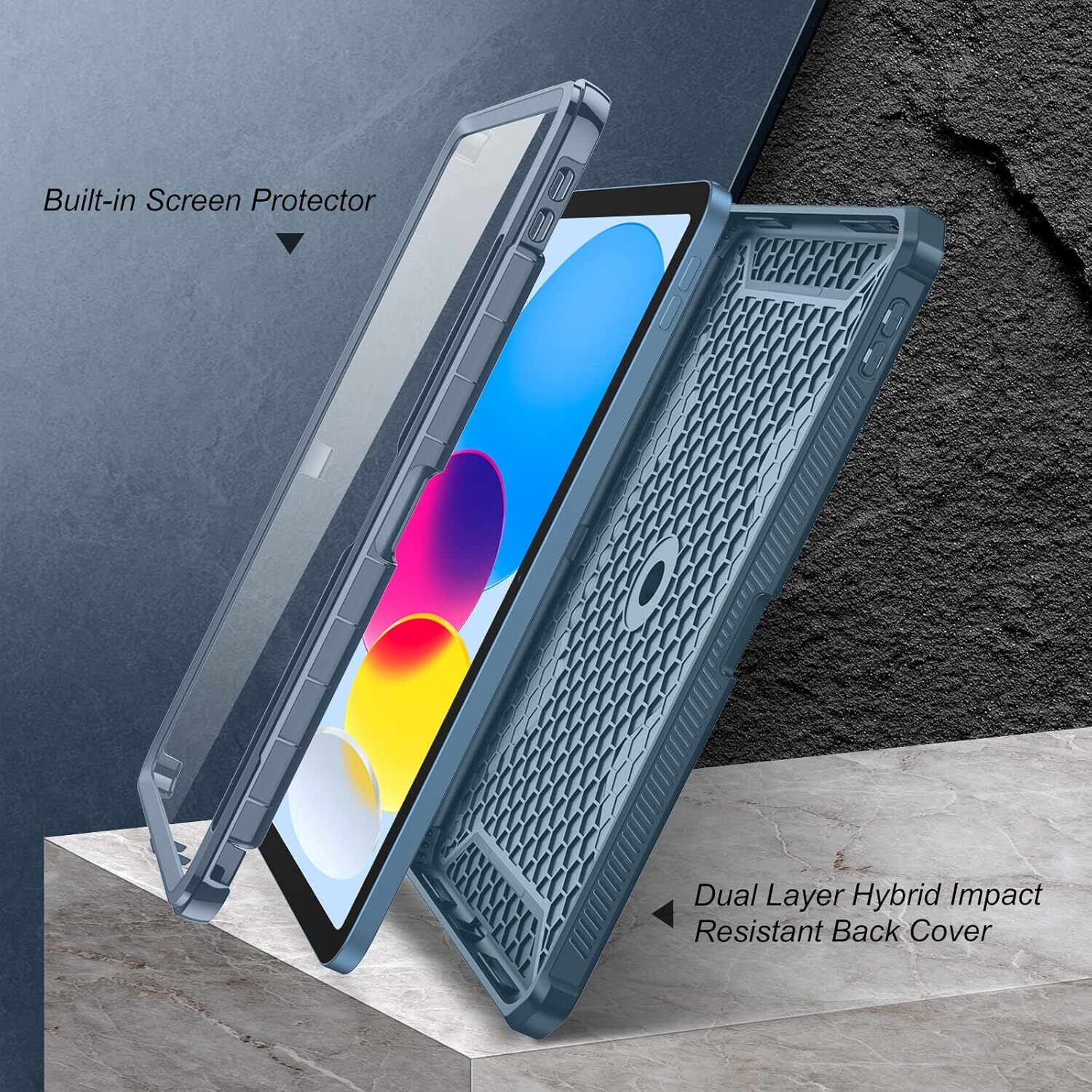Case for iPad (A16) 11th Gen 11 Inch (2025) Rugged Cover with Screen Protector