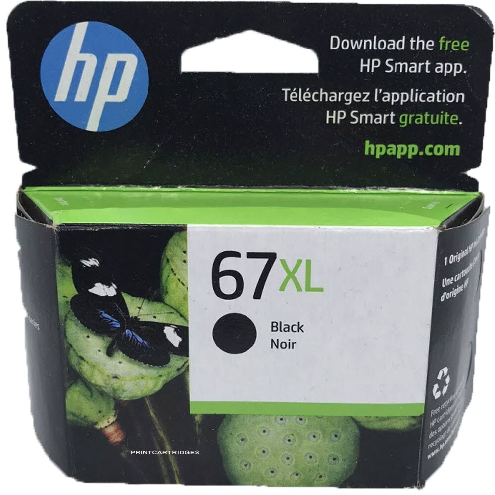 Genuine – HP 67XL Black Ink Cartridge – 3YM57AN for HP Printers